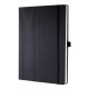 Caiet lux cu elastic, coperti Softwave, A4, 97 file, Conceptum - classic negru - matematica