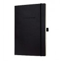 Caiet lux cu elastic, coperti soft, A4(187 x 270mm), 97 file, Conceptum - classic negru - matematica