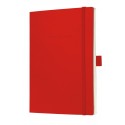 Caiet lux cu elastic, coperti soft, A5(135 x 210mm), 97 file, Conceptum - classic rosu - velin
