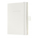 Caiet lux cu elastic, coperti soft, A6(93 x 140mm), 97 file, Conceptum - classic alb - velin