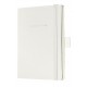Caiet lux cu elastic, coperti soft, A6(93 x 140mm), 97 file, Conceptum - classic alb - matematica