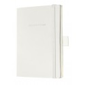 Caiet lux cu elastic, coperti soft, A6(93 x 140mm), 97 file, Conceptum - classic alb - matematica