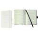 Caiet lux cu elastic, coperti soft, A6(93 x 140mm), 97 file, Conceptum - classic alb - dictando