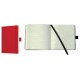 Caiet lux cu elastic, coperti soft, A6(93 x 140mm), 97 file, Conceptum - classic rosu - dictando