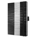 Caiet lux cu elastic, coperti rigide, A6(95 x 140mm), 97 file, Conceptum - purist waves - velin