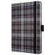 Caiet lux cu elastic, coperti rigide, A6(95 x 140mm), 97 file, Conceptum - fashion plaid - dictando