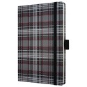 Caiet lux cu elastic, coperti rigide, A6(95 x 140mm), 97 file, Conceptum - fashion plaid - dictando