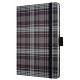 Caiet lux cu elastic, coperti rigide, A6(95 x 140mm), 97 file, Conceptum - fashion plaid - velin