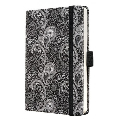 Caiet lux cu elastic, coperti rigide, A6(95 x 140mm), 97 file, Conceptum - glam paisley - velin