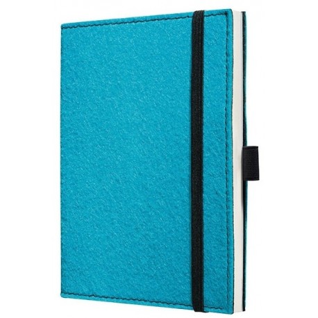 Caiet lux cu elastic, coperti soft, A6(101 x 148mm), 97 file, Conceptum - inspiring turqoise - velin