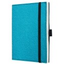 Caiet lux cu elastic, coperti soft, A6(101 x 148mm), 97 file, Conceptum - inspiring turqoise - velin