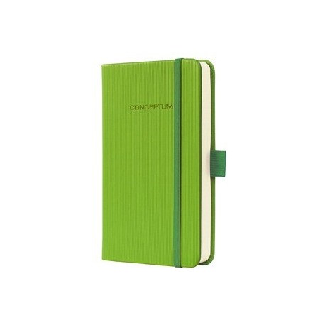 Caiet lux cu elastic, coperti softwave, A6(95 x 150mm), 97 file, Conceptum - Paradise green-dictando