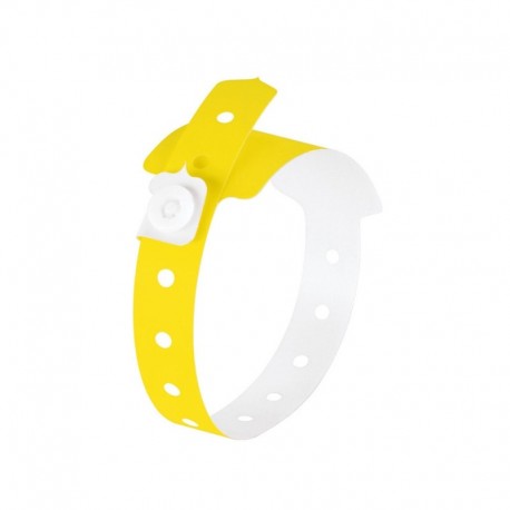 Bratara PE pentru evenimente, 120 buc/set, SIGEL - galben