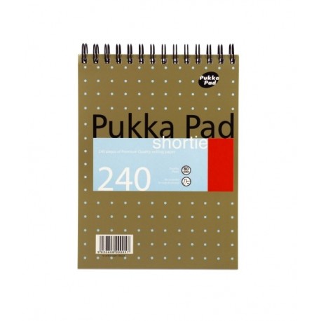 Blocnotes cu spirala dubla 235 x 178mm, 120 file 80g/mp, coperti carton, Everyday Shortie - dictando