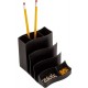 Suport cu 8 compartimente pentru accesorii de birou STEY - negru