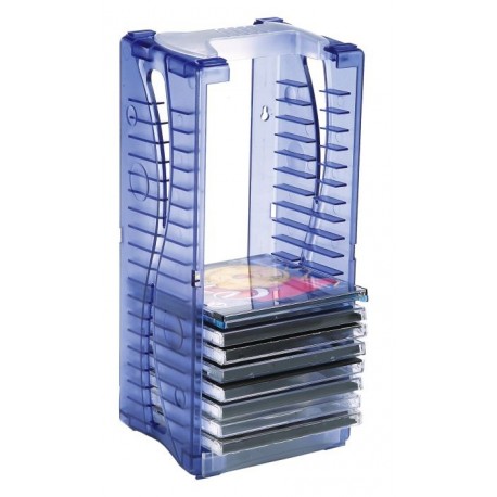 Suport vertical stocare 20 CD/DVD cu carcasa jewel, STEY