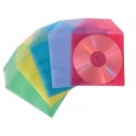 Plic PP pentru CD/DVD, fara perforatii, 50/set, STEY - asortate