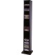Suport vertical stocare 95 CD/DVD cu carcasa jewel, STEY - negru