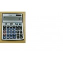 Calculator 14 dig. cu tasta de verificare si corectare pas cu pas, cu carcasa argintie , T2000