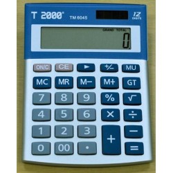 Calculator 12 dig, cu 4 taste de memorie si GT, T2000