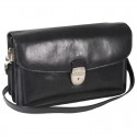 Geanta Unisex, din piele neagra, 26.5x16cm, TONY PEROTTI -Versilia Collection