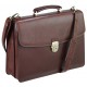 Servieta din piele maro, pentru laptop, 40 x 29 x 12cm, TONY PEROTTI Versilia Collection
