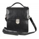 Geanta Unisex, piele neagra, 18.5x22cm, TONY PEROTTI - Versilia Collection
