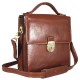 Geanta Unisex, piele maro, 18.5x22cm, TONY PEROTTI - Versilia Collection