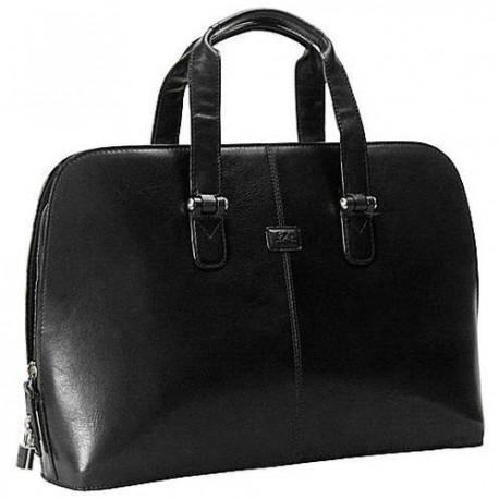 Geanta dama, din piele neagra, pentru laptop, 42 x 30 x 12cm, TONY PEROTTI - Versilia Collection