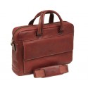 Geanta dama, din piele maro, pentru laptop, 38 x 28 x 8cm, TONY PEROTTI - Green Collection