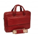 Geanta dama, din piele rosie, pentru laptop, 38 x 28 x 8cm, TONY PEROTTI - Green Collection