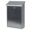 Cutie postala metalica, dimensiuni (L x l xh) cm: 25 x 10 x 39, VEPA BINS - antracit