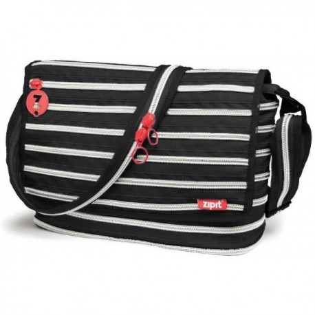 Geanta ZIP..IT Messenger Combo - negru/argintiu