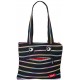 Geanta de umar ZIP..IT Monsters Tote - negru/fermoar curcubeu