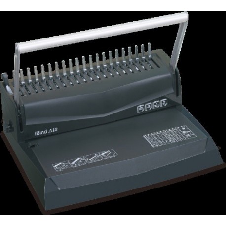 Masina de indosariere iBind A12, cu inele din plastic max. 51mm, capacitate perforare 12 coli