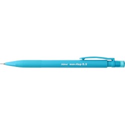 Creion mecanic PENAC Non-Stop, rubber grip, 0.5mm, varf plastic - corp bleu pastel