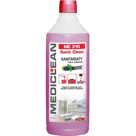 Detergent pentru curatarea suprafetelor sanitare Mediclean MC310, 1L- struguri