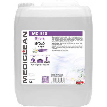 Sapun lichid Mediclean MC410, 5L Olivia