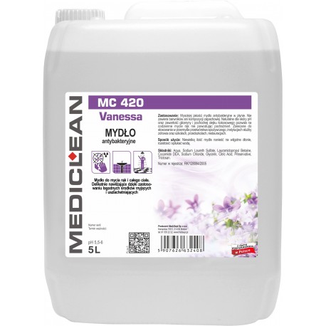 Sapun lichid antibacterian Mediclean MC410, 5L Vanessa