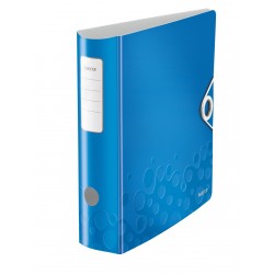 Biblioraft LEITZ Active Wow 180, 75mm, plastic PP - albastru metalizat