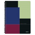 Caiet LEITZ Executive Get Organized, PP, A4, matematica - negru/violet
