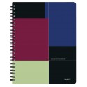 Caiet LEITZ Executive Get Organized, PP, A4, dictando - negru/violet