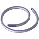 Rigla flexibila din plastic, 60cm, pentru desenat suprafete curbe, ALCO - alb/albastru