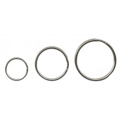 Inele metalice pentru chei, D - 20mm, 100 buc/set, ALCO - argintii