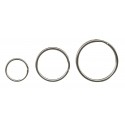 Inele metalice pentru chei, D - 30mm, 100 buc/set, ALCO - argintii