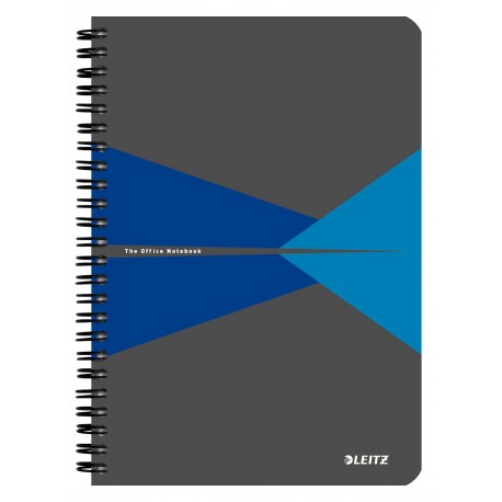 Caiet LEITZ Office, carton, A5, matematica - albastru