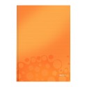 Caiet de birou LEITZ Wow, A4, coperta dura, portocaliu metalizat - dictando