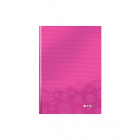 Caiet de birou LEITZ Wow, A5, coperta dura, roz metalizat - dictando