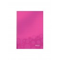 Caiet de birou LEITZ Wow, A5, coperta dura, roz metalizat - dictando