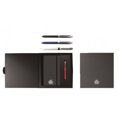 Set pix multifunctional de lux PENAC ELE-001 + notebook, cutie cadou, corp albastru - accesorii meta